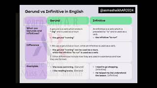 Gerund and infinitive Par 1 Learn the meaning and the difference between both with examples [upl. by Ardelia]