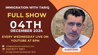 Immigration with Tariq Live Show  Latest Immigration QampA updates 04122024 [upl. by Africa]