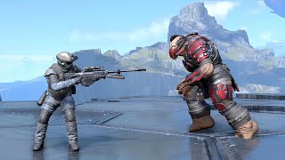 Marines vs Brute Berserkers  HALO INFINITE NPC Wars [upl. by Nnylkoorb]