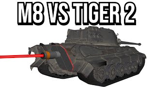 M8 Greyhound VS Tiger 2 Tank Armor Simulation [upl. by Sabrina]