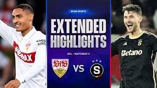 Stuttgart vs Sparta Praha Extended Highlights  UCL League Phase MD 2  CBS Sports Golazo [upl. by Orvah]