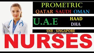 Prometric Questions amp Answers for Nurses 2024 Prometric QATAR OMAN SAUDI  HAAD DHA SNB Part 26 [upl. by Jemie]