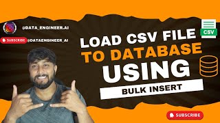 Load CSV file into Your SQL Database  Using BULK Insert [upl. by Cinemod663]