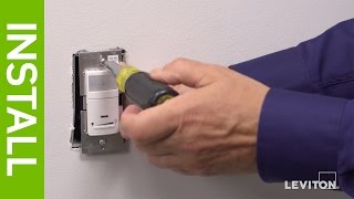 Leviton Presents How to Install the IPVD6 amp IPSD6 Universal Occupancy and Vacancy Sensor [upl. by Ott343]