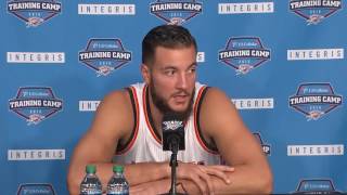 Thunder Media Day Joffrey Lauvergne [upl. by Riegel354]