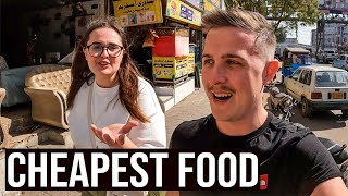 We ate THE CHEAPEST Meal in Karachi Pakistan 🇵🇰 [upl. by Atiran]