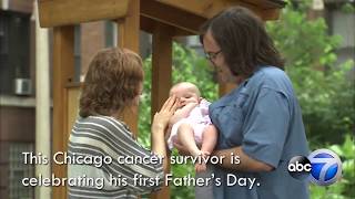 Chicago dad who beat cancer celebrates first Fathers Day [upl. by Rosenblast]