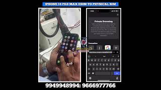 quotUnlock Your iPhone Potential How to Convert eSIM to Physical SIM – Prasad Cell Care Visakhapatnam [upl. by Cy]