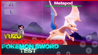 pokemon sword Android test snapdragon 680 yuzu [upl. by Elin]