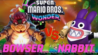 NABBIT TAKES DOWN BOWSER in EPIC Super Mario Bros Wonder Gameplay on Nintendo Switch [upl. by Hareenum]