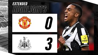 Manchester United 0 Newcastle United 3  Carabao Cup Highlights [upl. by Yrreb982]