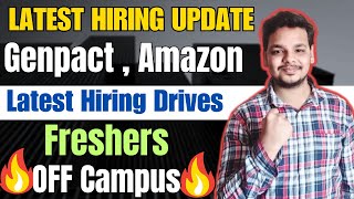 Amazon  Genpact  TCS  Optum Hiring  OFF Campus Drive  2025  2024  2023 Batch Hiring Freshers [upl. by Anivla183]