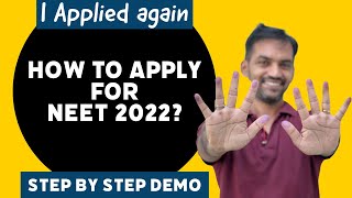 NEET 2022 Application Demo  How to apply for NEET 2022  Step by step [upl. by Gerdeen55]