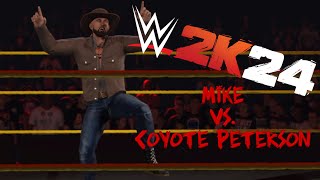 Mike Vs Coyote Peterson  WWE 2K24 [upl. by Ruscio]