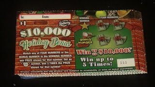 Scratchers On Other Days 258 TEN 1 HOLIDAY BONUS FL Lottery Tickets [upl. by Nlyak689]