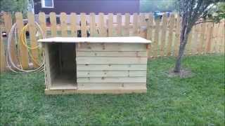 How To Build a Dog House Out of Fence Pickets [upl. by Ribaj]