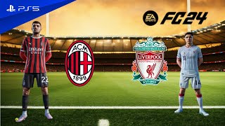 FC 24  AC Milan vs Liverpool  UEFA Champions League  4K gameplay [upl. by Nraa]