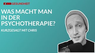 Was macht man in der Psychotherapie [upl. by Nereus547]