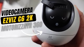 EZVIZ C6 Telecamera Sorveglianza Interno 2K con Rotazione 360 gradi Configurazione passo passo [upl. by Schuyler]