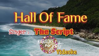 HALL OF FAME  THE SCRIPT  KARAOKE  VIDEOKE [upl. by Loralie]