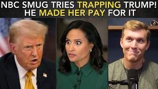 NBC Smug Kristen Welker Tries TRAPPING Trump He DESTROYS Her For It [upl. by Latham]