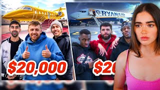 Rose Reacts to SIDEMEN 20000 VS 20 PLANE TICKET [upl. by Mojgan]