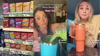 2023 Stanley Tumbler TikTok WaterTok Water Recipes compilation [upl. by Ecam964]