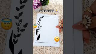 Cute 4 easy black board design like and subscribe 🙏 please [upl. by Koralle]