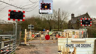 Upgrade in Progress Chapel Lane Level Crossing Lancashire [upl. by Sholem]