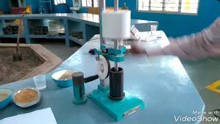 Shear Strength Test Is Carried Out Using The Green Sand Mixture  NAVEEN M INSTRUCTOR  SJBIT [upl. by Ettenna]