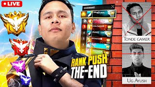 90 Level Soon 😱 Last Day Top 1 Rank Push Live freefire live tondegamer [upl. by Lotsyrc]