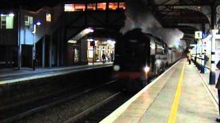 70013 Oliver Cromwell Storming Grantham 101211 [upl. by Anallese]