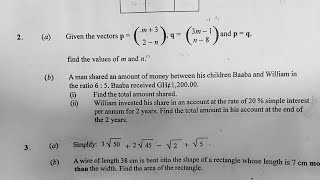 BECE 2024  QUESTION TWO SOLVED ✌  Menalights tv [upl. by Dygall]