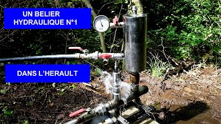 Un bélier hydraulique n°1 installé dans lHérault [upl. by Perlman]