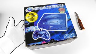 Sega Saturn Console Unboxing [upl. by Anrev]