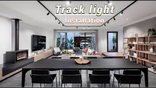 Track Light Installation at Kuwait Hindi  Electrical Work  Electrical Practical work [upl. by Trebled]