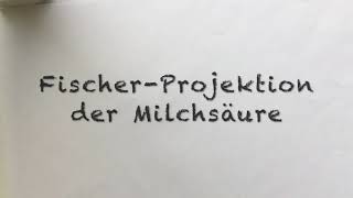 FischerProjektion DMilchsäure [upl. by Nuri]