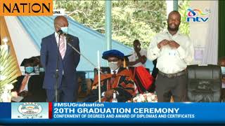 Kisumu Deputy Governor Mathew Owilis FULL SPEECH on the 20th Graduation ceremony of Maseno Uni [upl. by Neeliak]