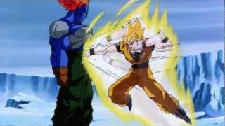 Dragon Ball Z Goku Gets Punched In The Balls Remasterd HD [upl. by Ciel619]