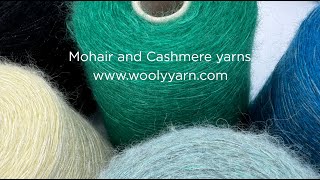 Mohair and Cashmere yarns [upl. by Neyrb]