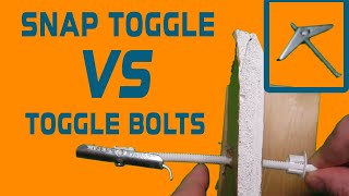 How to install toggle bolts  Snap Toggle vs Toggle Bolt vs Flip Toggle vs Snap Toggle [upl. by Eb843]