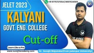 Kalyani Govt Eng College JELET Cutoff  Rank vs Department Jelet Counselling  Call 91 9007634505 [upl. by Etiam682]