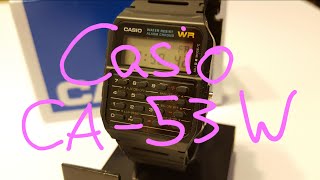 Casio CA53 W Calculator Watch digital Overview and Battery Change [upl. by Perni]