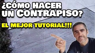 ¡Haz un contrapiso perfecto en tiempo récord 👷‍♂️ PASO A PASO BIEN EXPLICADO [upl. by Yxor]