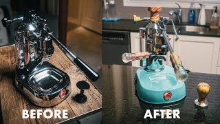 My Recycled Skateboards Espresso Machine Build La Pavoni Europiccola [upl. by Demakis]