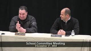 Winthrop School Committee Meeting of December 17 2018 [upl. by Avilla]