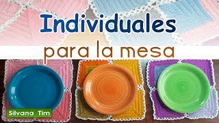 Individuales para la mesa Cómo unir los motivos Tejido a crochet y dos agujas  590 [upl. by Persian]