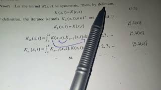 lecture 20 part 2 integral eq topicif a kernal is symmetric then all iterated kernel is symmetric [upl. by Letnohc600]