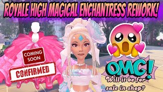 MAGICAL ENCHANTRESS SKIRT REWORK FINISHED CONFIRMED BY CREATOR COMING SOON ROYALE HIGH 2022 [upl. by Tabber]