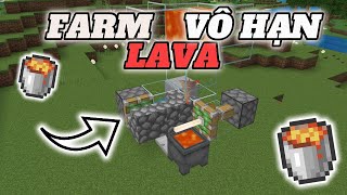 Hướng Dẫn Xây Máy Farm Lava Vô Hạn Minecraft Bedrock 121 [upl. by Enelkcaj]